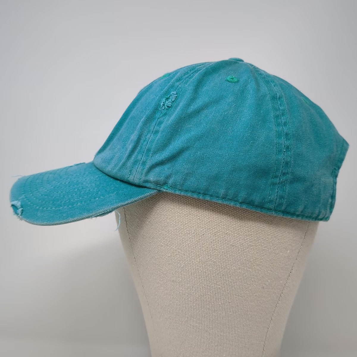 K-Bethos Icon Clothing Blue One Size Baseball Cap Frayed Patch Embroidered Hat