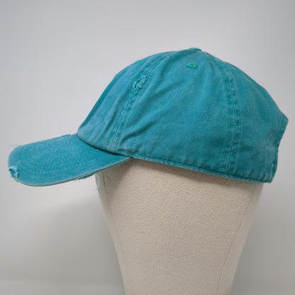 K-Bethos Icon Clothing Blue One Size Baseball Cap Frayed Patch Embroidered Hat