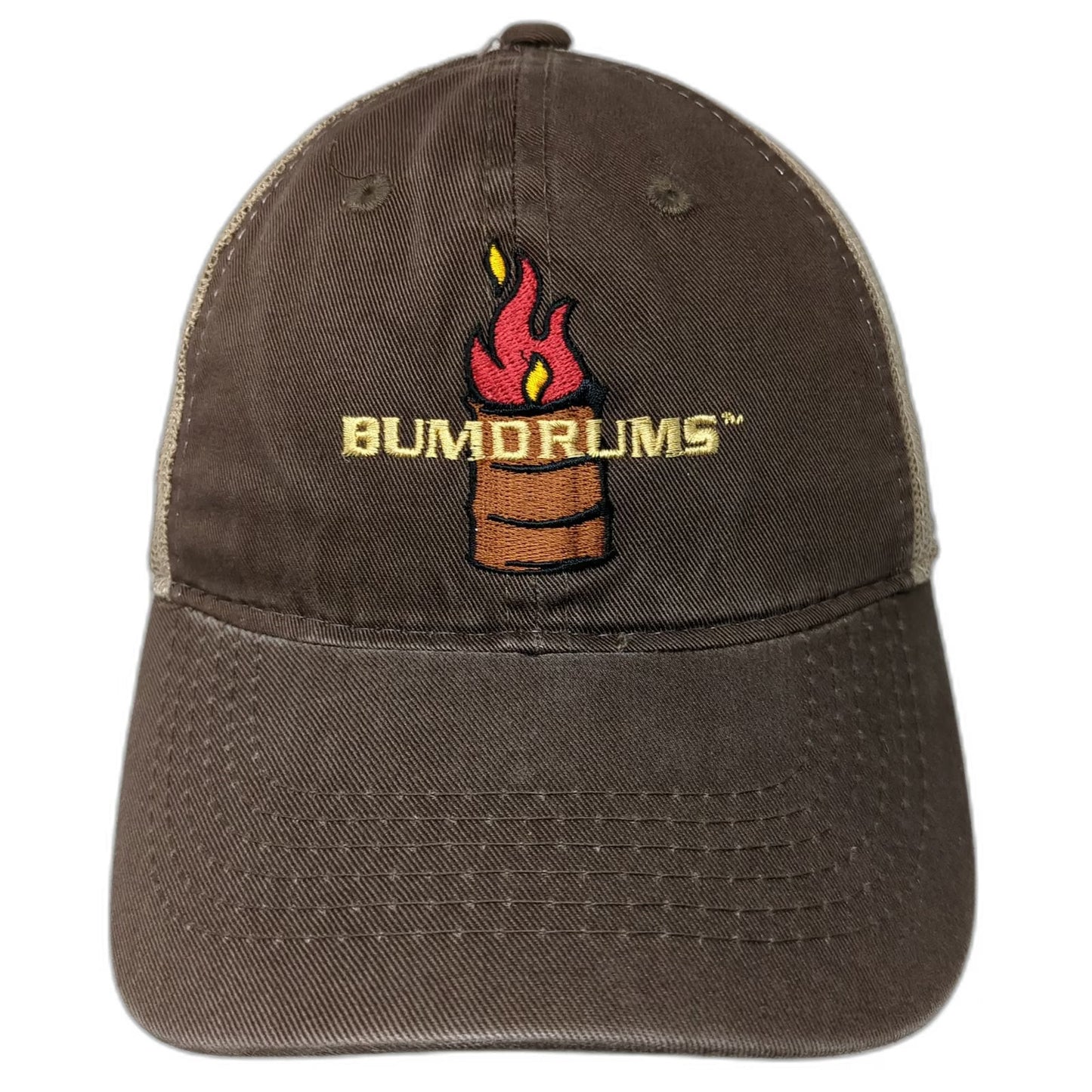 Outdoor Cap Bumdrums Baseball Cap Brown One Size Mesh Back Strapback Hat Flame