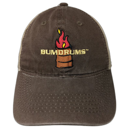 Outdoor Cap Bumdrums Baseball Cap Brown One Size Mesh Back Strapback Hat Flame