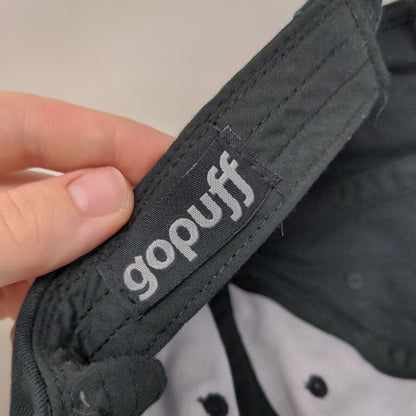 Gopuff Slideback Hat Black One Size Solid Embroidered Adjustable 6 Panel