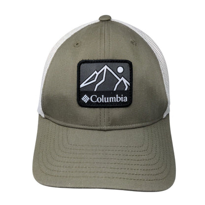 Columbia Mountain Patch Snapback Trucker Hat Brown One Size Mesh Back