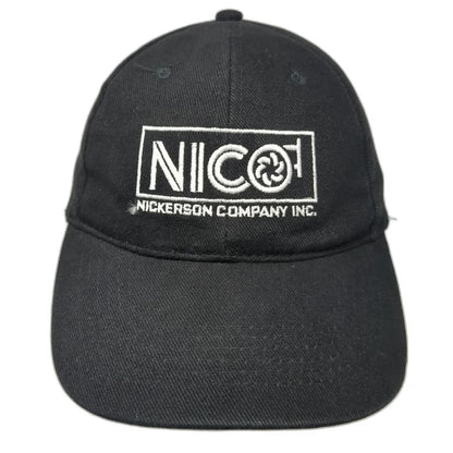 OTTO Baseball Cap Black OSFM Nickerson Company Inc Pump Service Industrial Hat