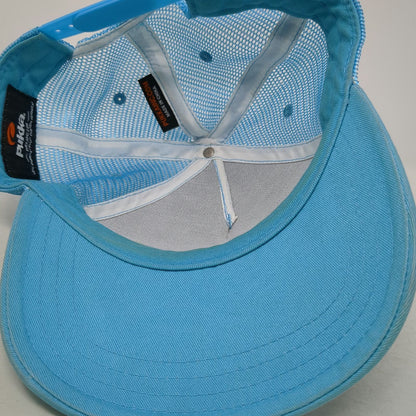 Pukka Trucker Hat Blue One Size Idaho Tamarack Resort Mesh Back Snapback Graphic