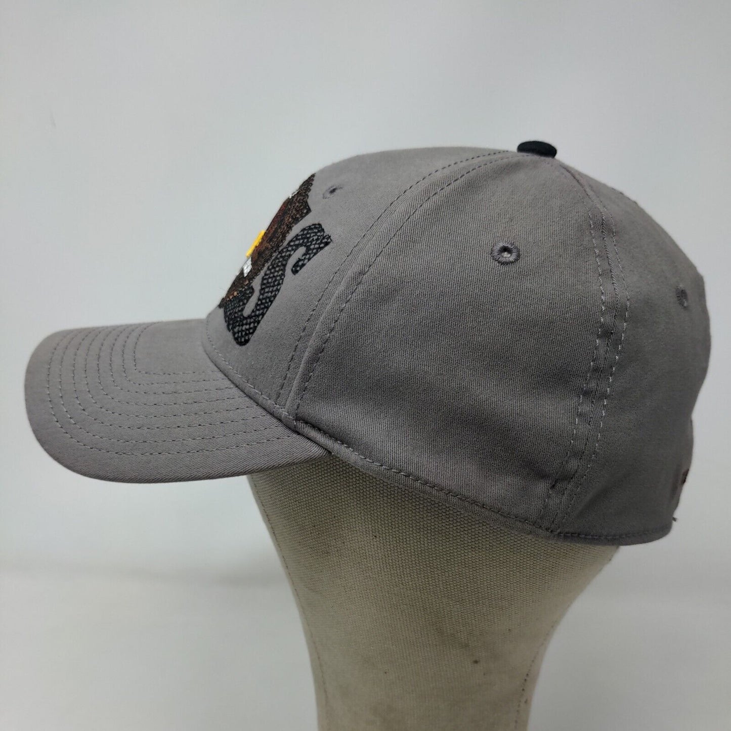 Main Gate Men's Fitted Hat Gray Size OSFM Embroidered Wrangler Rodeo 2008