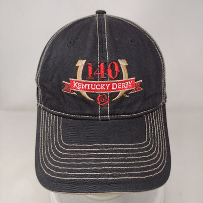 The Game 140th Kentucky Derby Slideback Hat Black OSFA Embroidered Logo Cotton