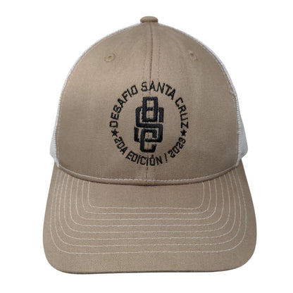 Desafio Santa Cruz Snapback Mesh Back Trucker Hat Tan One Size Tami