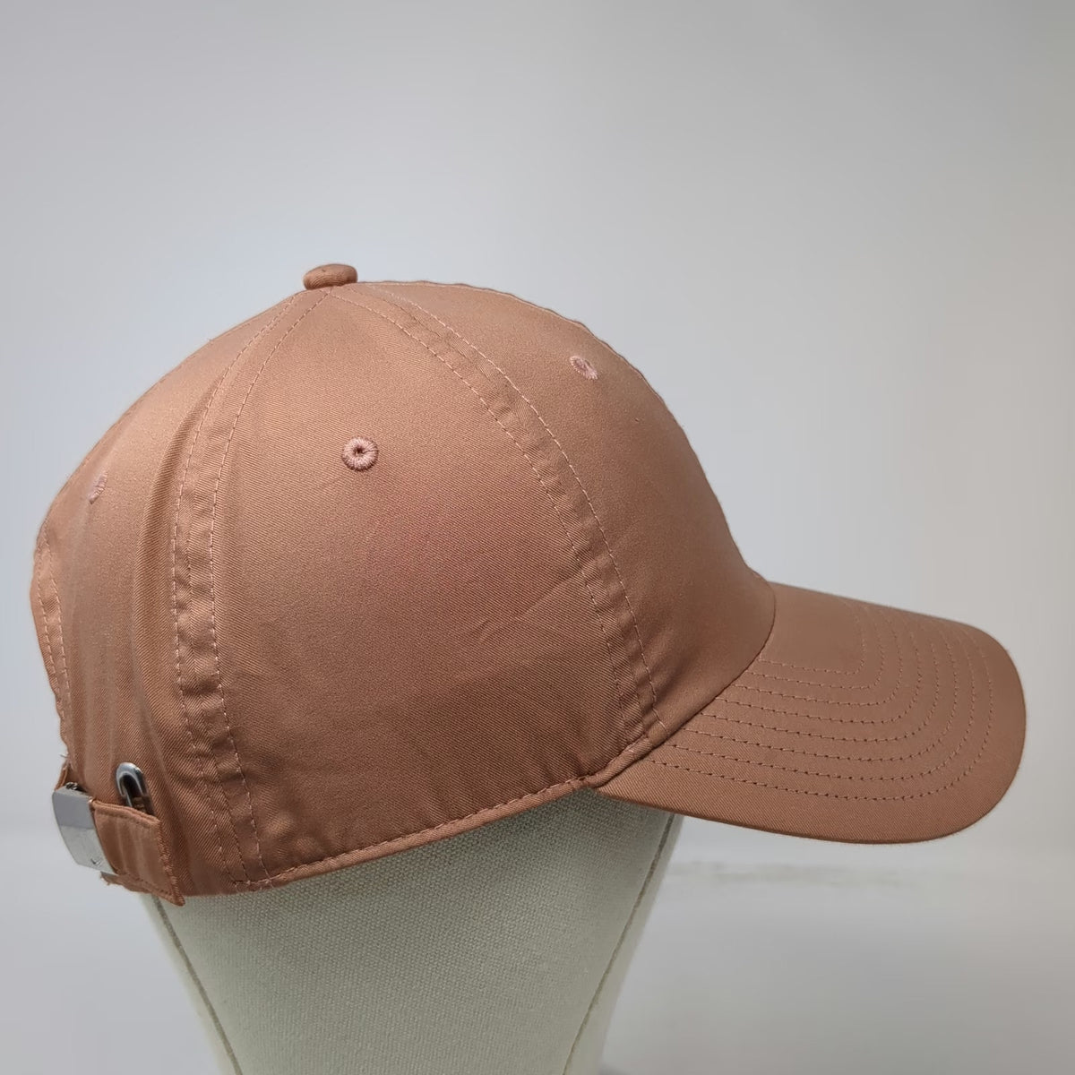 Nike Baseball Cap Brown OSFM Metal Swoosh Heritage86 Adjustable Slideback Hat
