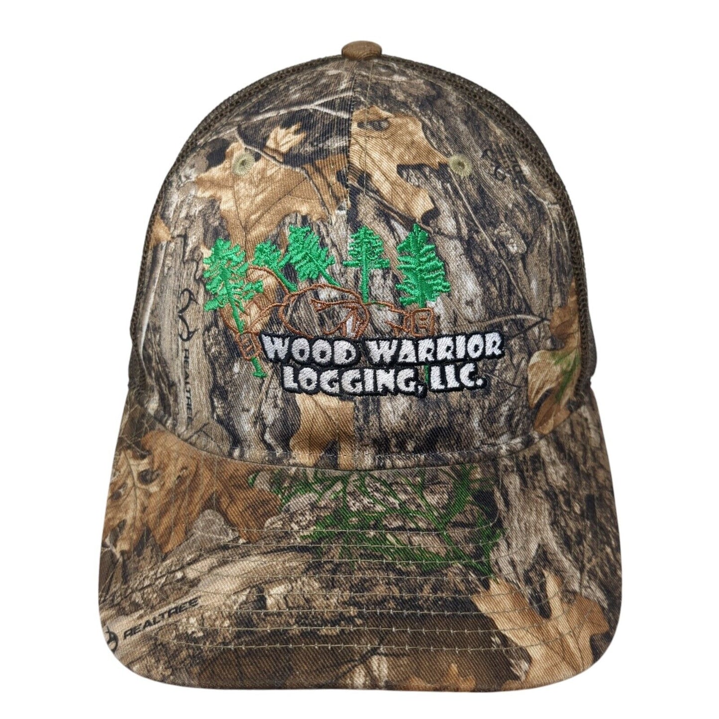 Wood Warrior Logging LLC Trucker Hat Multicolor OS Adjustable Camo Richardson