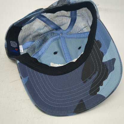 hook & gauntlet Baseball Cap Blue One Size Keystone Light Beer Camo Mesh Hat