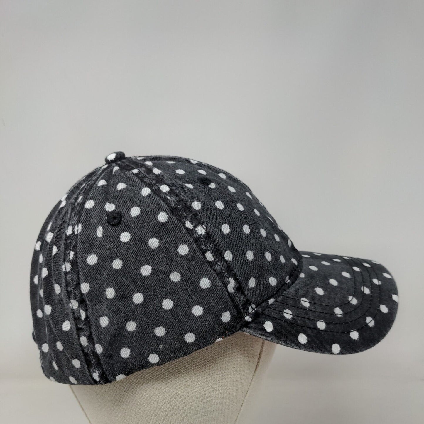 Unbranded Slideback Hat Multicolor OSFM Adjustable Polka Dot Vented Holes Blank