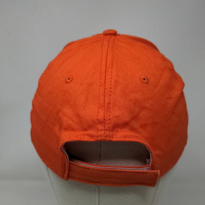 Oriental Trading Men's Strapback Hat Orange Embroidered NFL Logo Adjustable