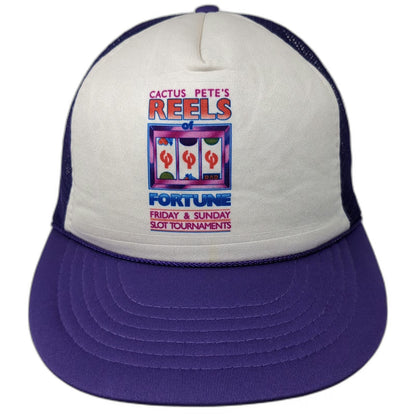 Almac Trucker Hat Purple One Size Mesh Snapback Cactus Pete's Casino Slot hat