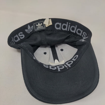 Adidas Fitted Hat Black S/M Lightweight Breathable Embroidered