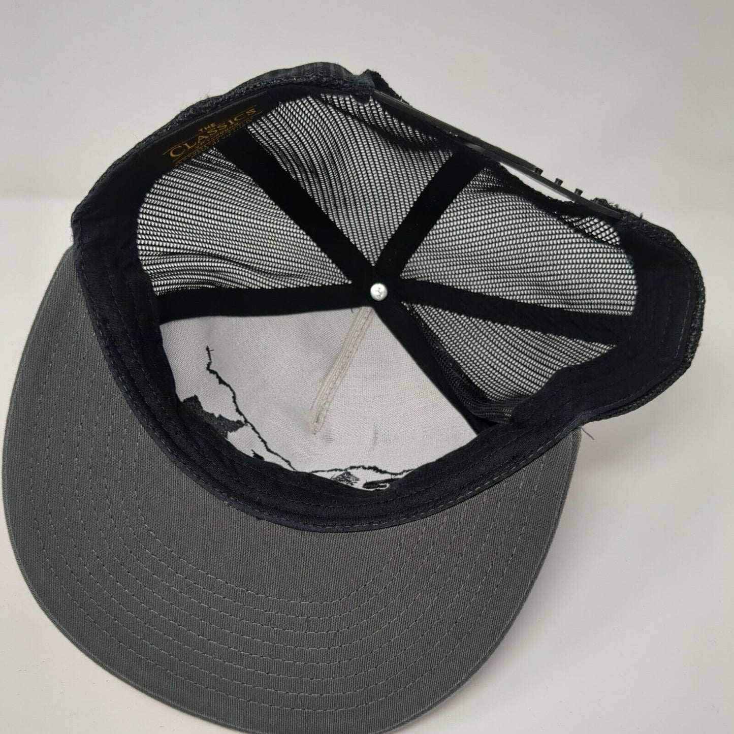 Elevate Idaho Snapback Mesh Back Trucker Hat Gray One Size Yupoong