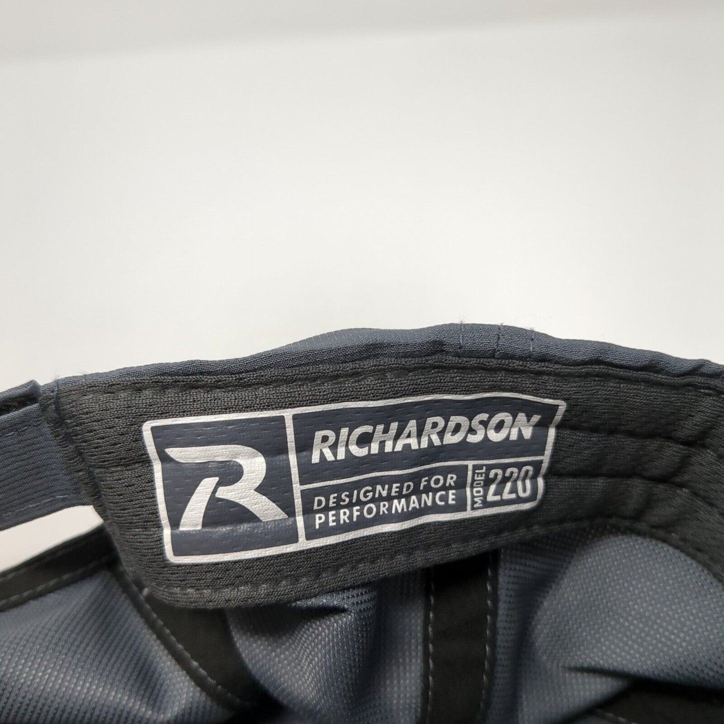 Richardson Strapback Hat Gray One Size Embroidered Logo Adjustable
