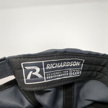 Richardson Strapback Hat Gray One Size Embroidered Logo Adjustable