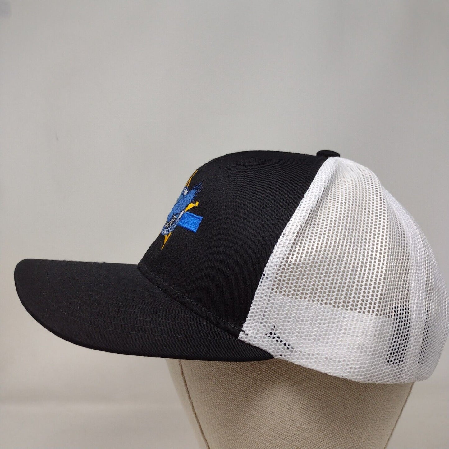 Idaho Peace Officers Memorial Snapback Trucker Hat Black OSFA Mesh Back
