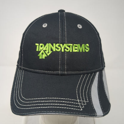 TranSystems Strapback Hat Black One Size Embroidered Cap America Outdoor