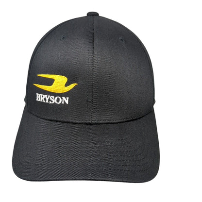 Bryson Fitted Hat Black S/M Flexfit Embroidered 6 Panel Port Authority