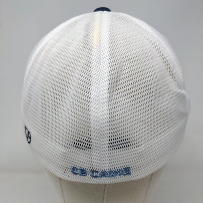 CBC 33 Fitted Mesh Back Trucker Hat Blue Large-XL Cap America Flexfit