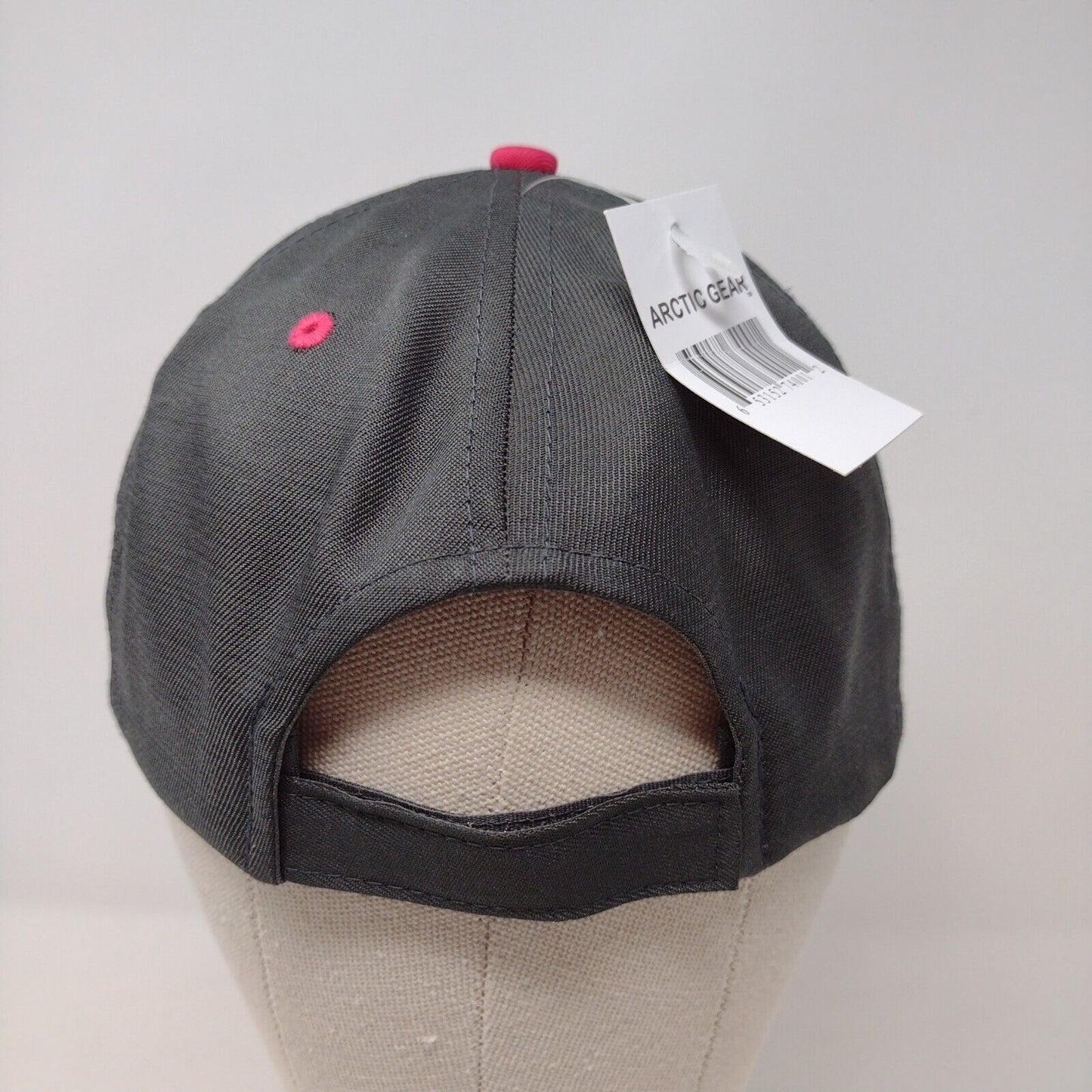 Alaska Strapback Hat Gray OSFA Adjustable Embroidered W/Tags Arctic Gear