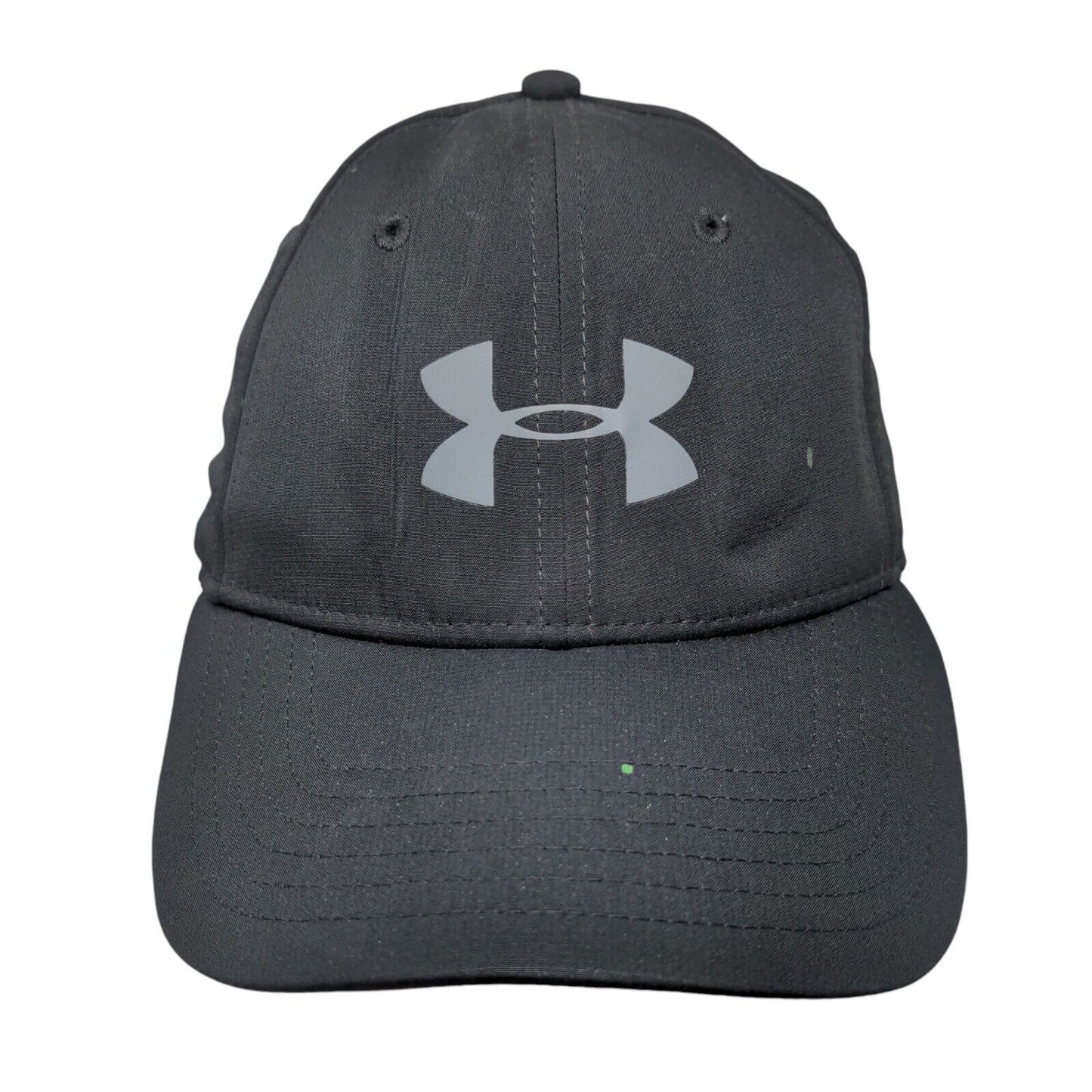 Under Armour Logo Fitted Hat Black Large/XL Solid Vent Holes 6 Panel