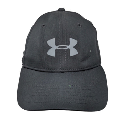 Under Armour Logo Fitted Hat Black Large/XL Solid Vent Holes 6 Panel