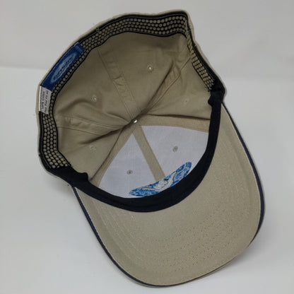 Hang Loose Fitted Hat Tan OSFA Embroidered Hawaii 6 Panel Surfware