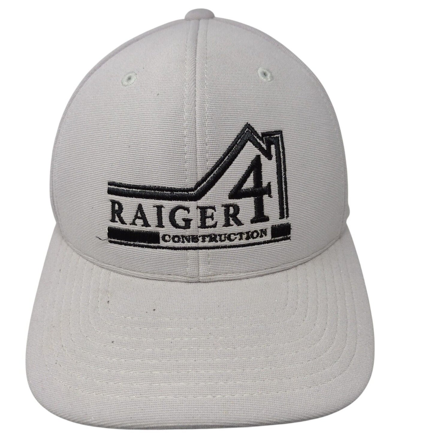 Raiger4 Construction Strapback Hat Gray OSFA Adjustable M2 Pacific Headwear