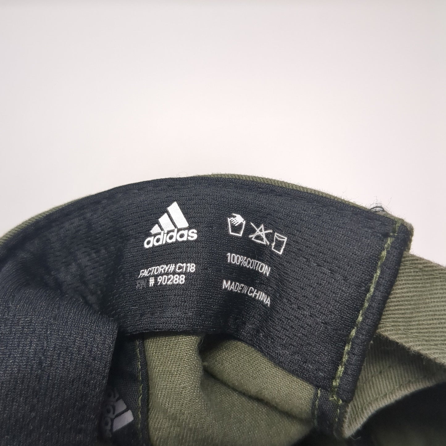 Adidas Slideback Baseball Cap Green One Size Adjustable Embroidered 6 Panel