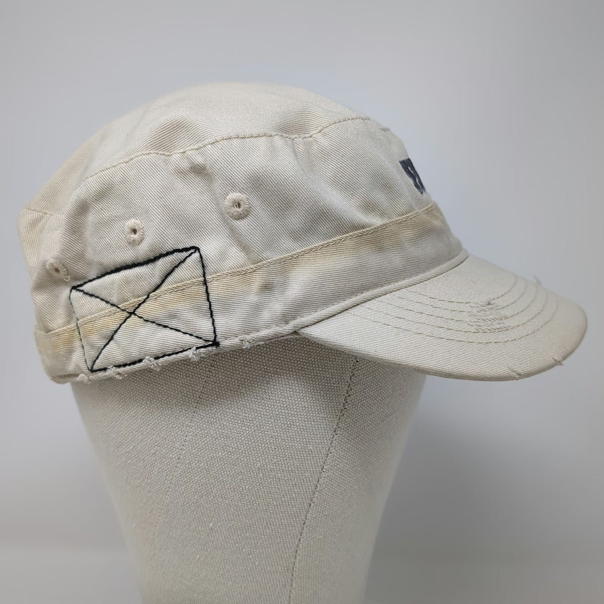 Alternative Army Cap Beige One Size SuccessFactors SFSF Strapback Distressed Hat