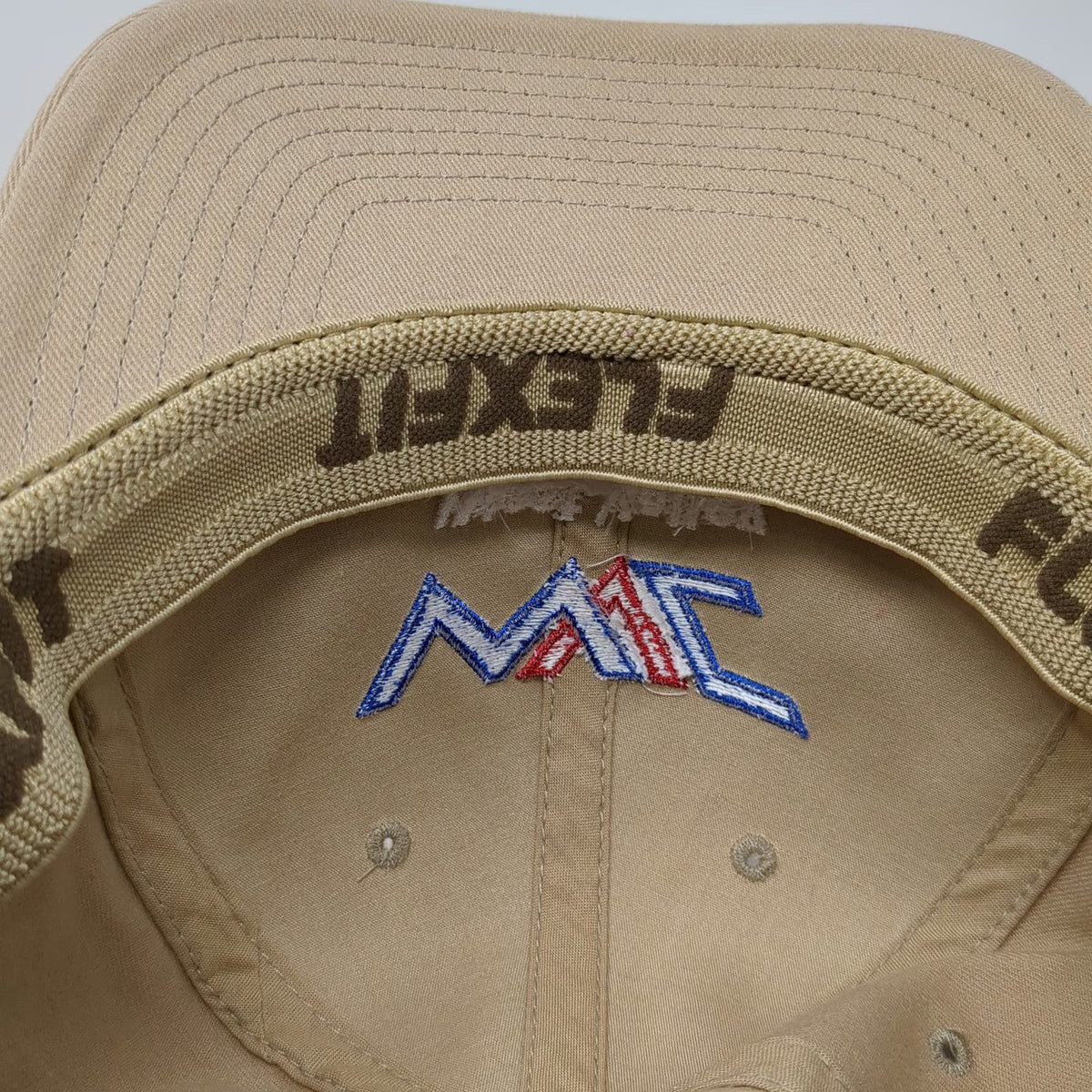 Port Authority Baseball Cap Beige XL West Valley Construction WVC Flexfit Hat