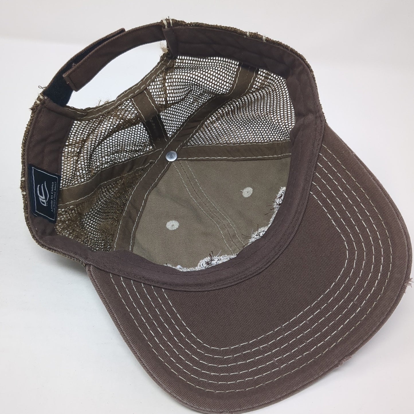 River Ranch Resort River Outfitter Trucker Hat Brown OS Adjustable Outdoor Cap