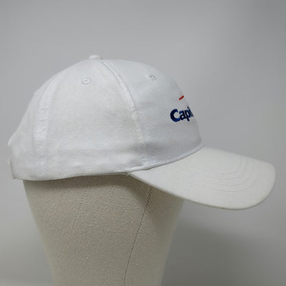 Cap America Baseball Cap White One Size Capital One Embroidered Strapback Hat