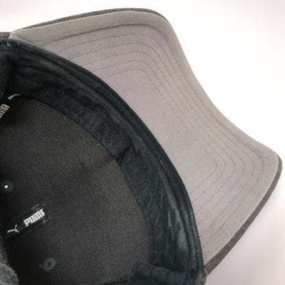 PUMA Strapback Hat Gray OSFA Solid Adjustable Embroidered Vent Holes