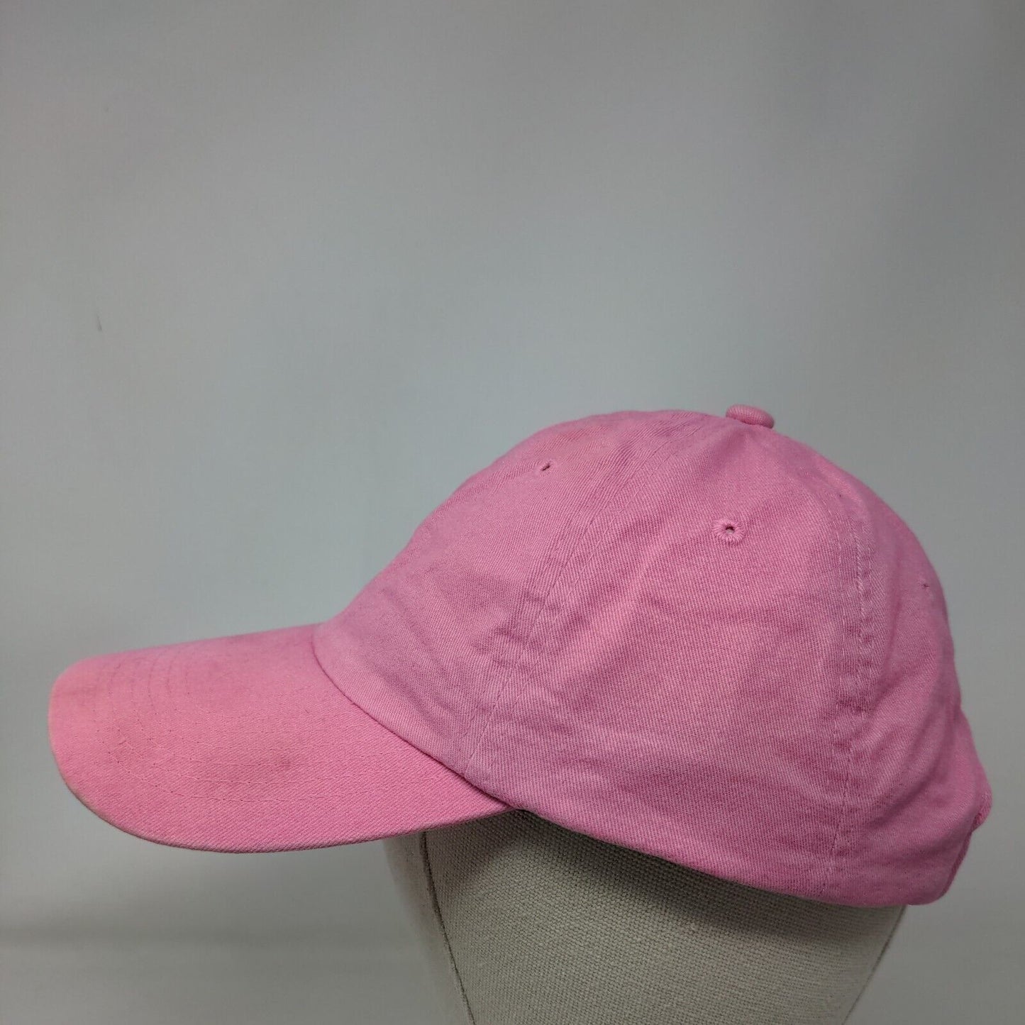 Big X Slideback Hat Pink One Size Adjustable 6 Panel Vent Holes Blank