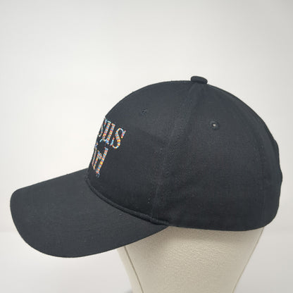 Jesus Girl Slideback Hat Black One Size Adjustable Embroidered Cross