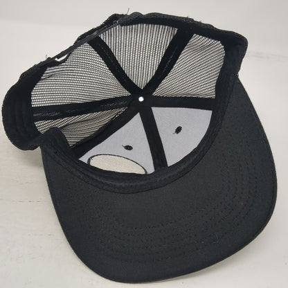 Trucker Hat Black One Size Teriyaki Madness Logo Patch Mesh Back Snapback