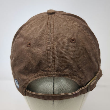 Life is good Baseball Cap Brown One Size Peace Symbol Cotton Slideback Hat
