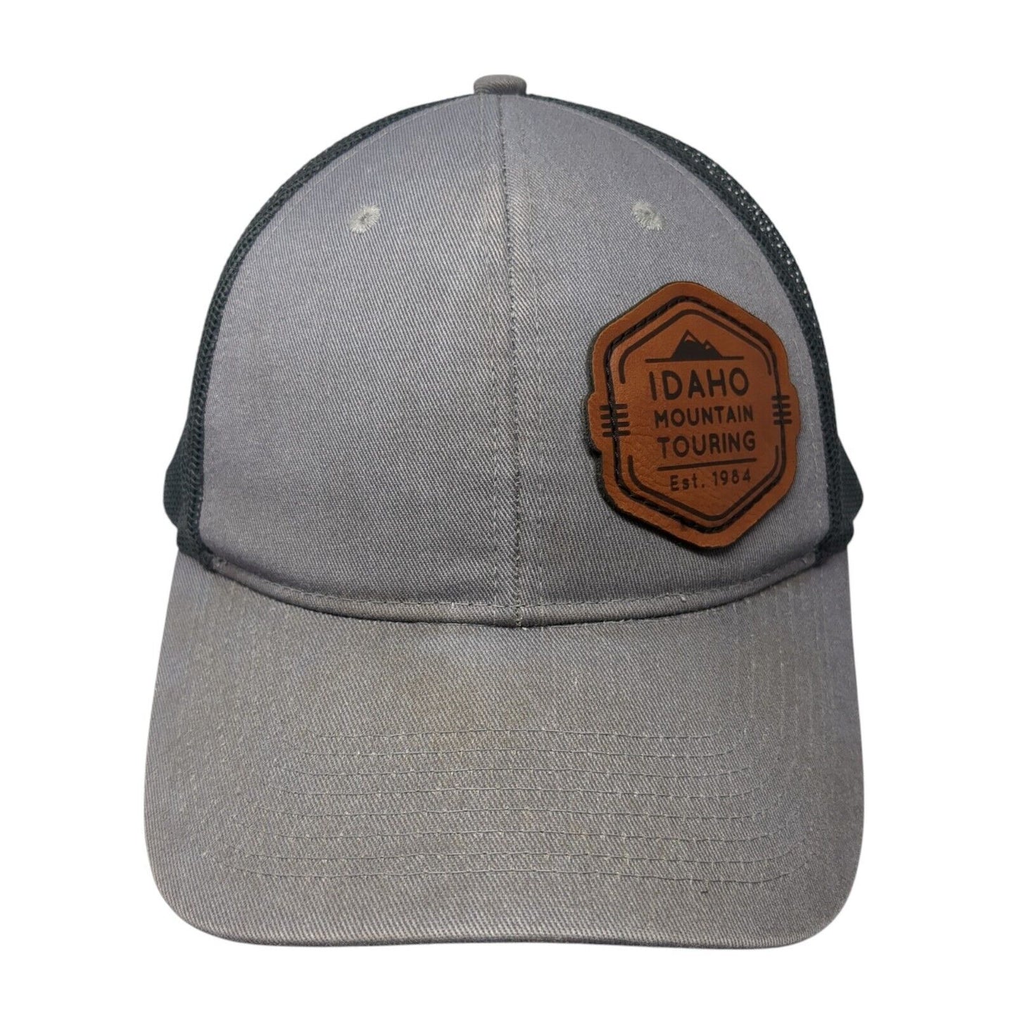 Idaho Mountain Touring Patch Snapback Trucker Hat Gray One Size Outdoor