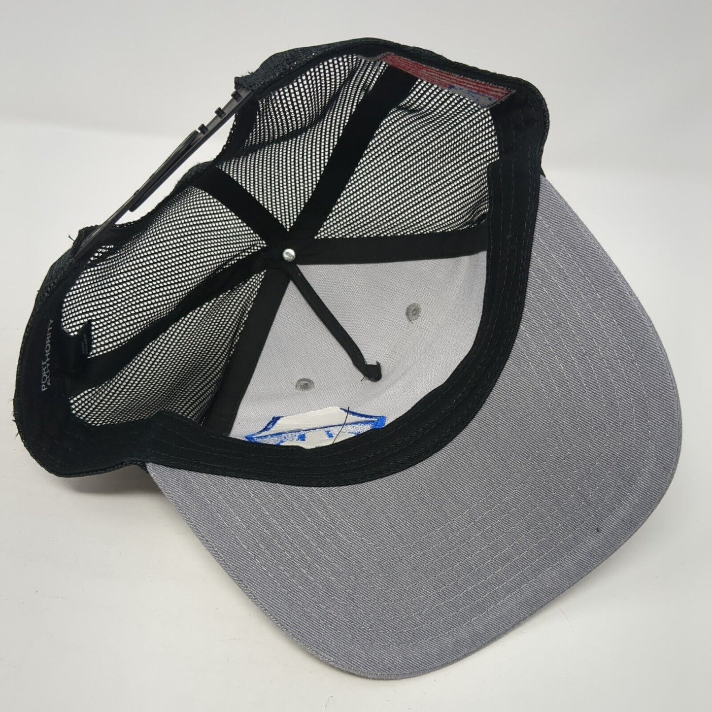 MGM Targets Snapback Trucker Hat Gray OS Adjustable Mesh Back Port Authority