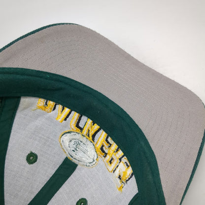 Green Bay Packers NFL Logo Athletic Cap Green Pro Line Strapback Hat OS Vintage