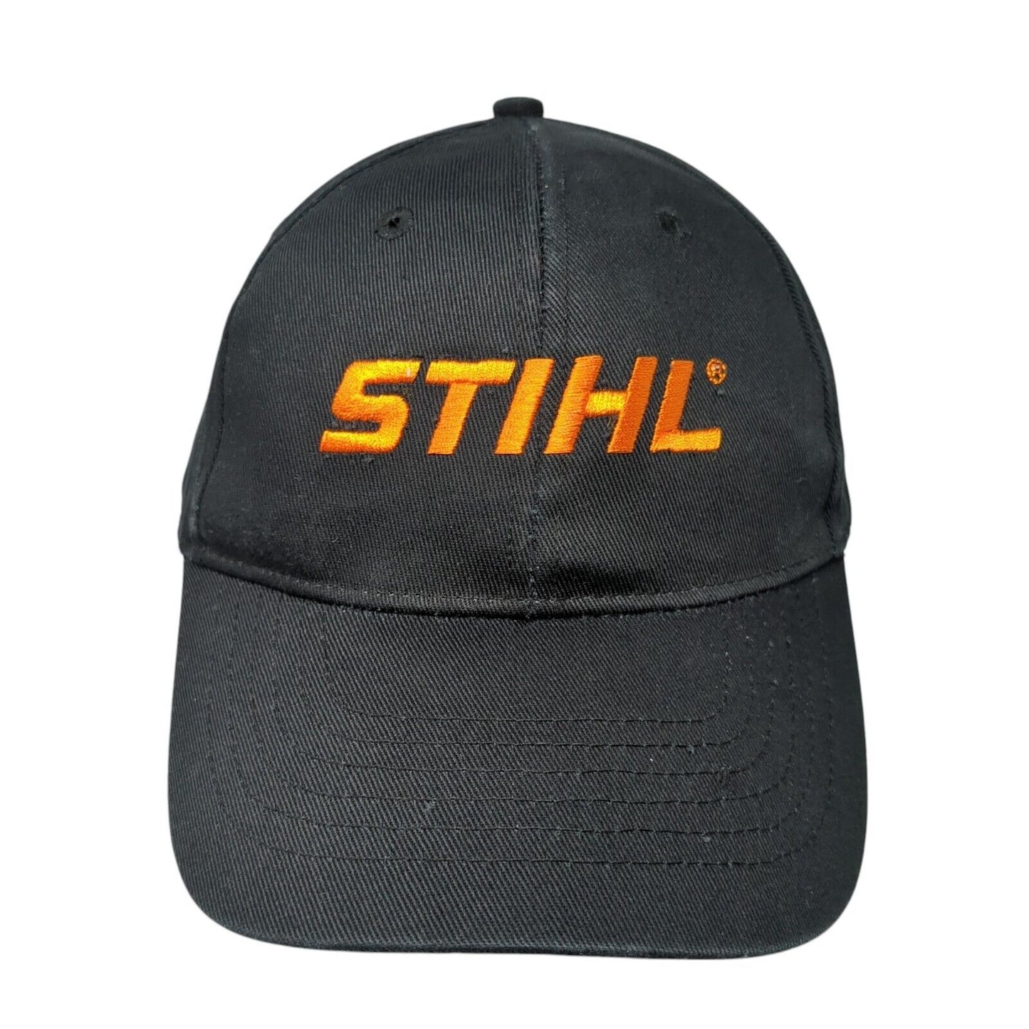 STIHL Outfitters Strapback Hat Black One Size Adjustable Embroidered