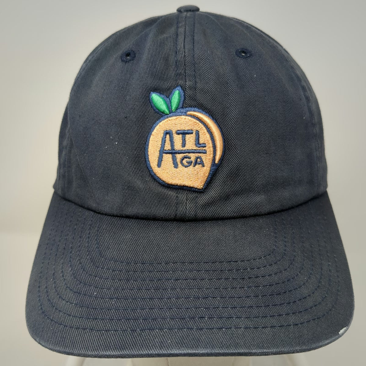 You Know. Baseball Cap Blue One Size ATL GA Peach Unstructured Slideback Hat