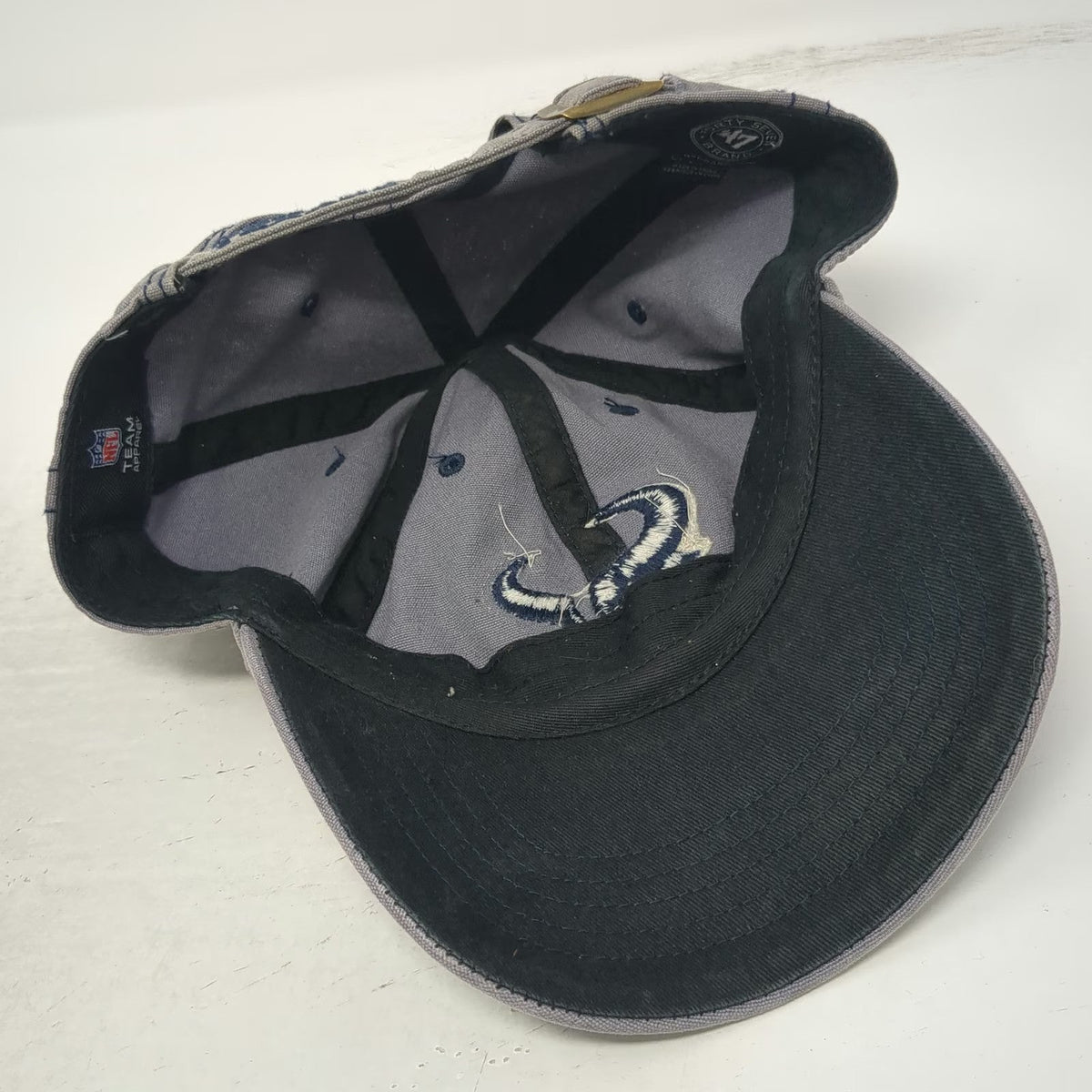 '47 Houston Texans NFL Gray One Size Cap Distressed Logo Patch Slideback Hat
