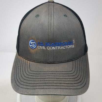 Richardson Trucker Hat Gray One Size F.S. Scarbrough Civil Contractors Snapback