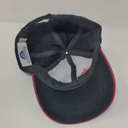 Canberra Strapback Hat Black One Size Embroidered Fahrenheit 6 Panel