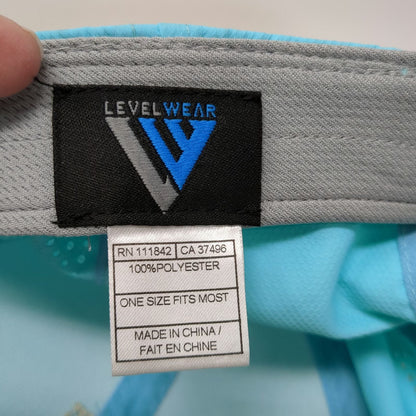 LevelWear Baseball Cap Blue One Size Bali Hai Tropical Patch Perforated Hat
