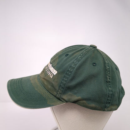 Bob Durham Excavating Strapback Hat Green One Size Solid Adjustable